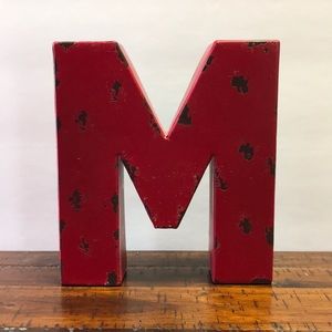 Letter M decoration